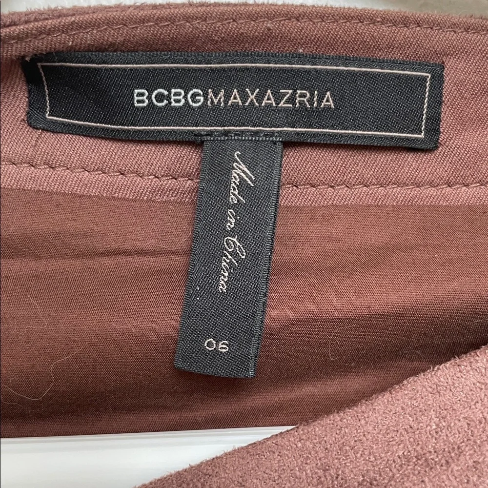 Brown Fringe Skirt BCBG Maxazria Size 6